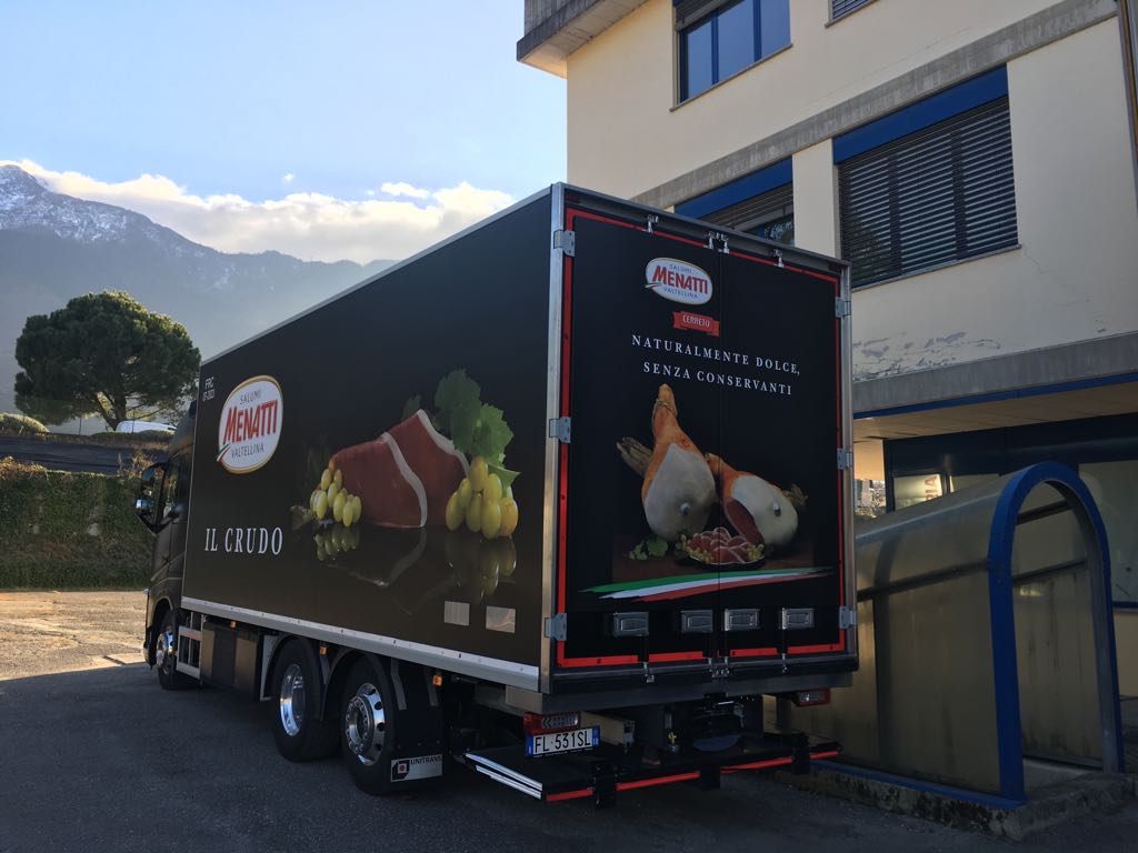 Trasporto Prosciutto crudo di qualità - truck Menatti