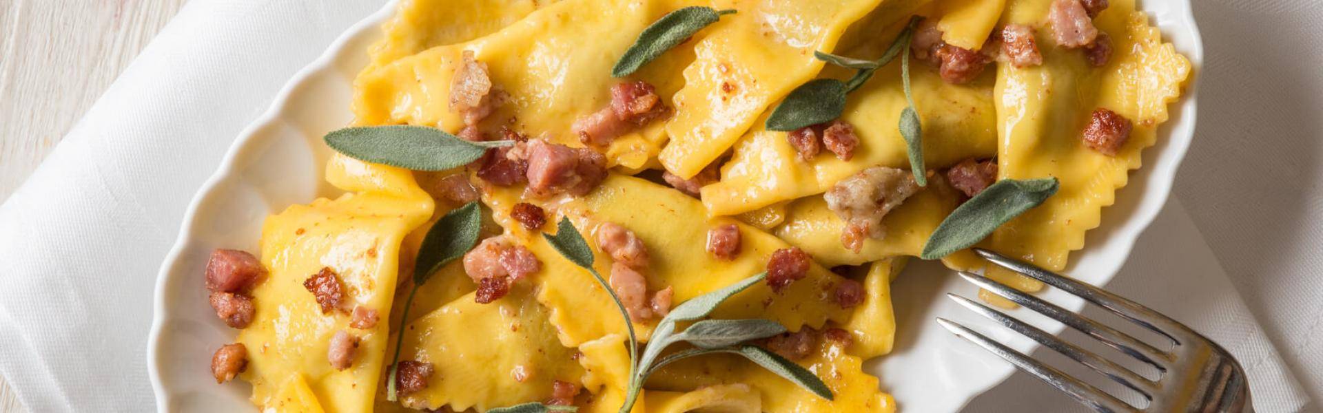 Casoncelli autunnali con Pancetta Menatti