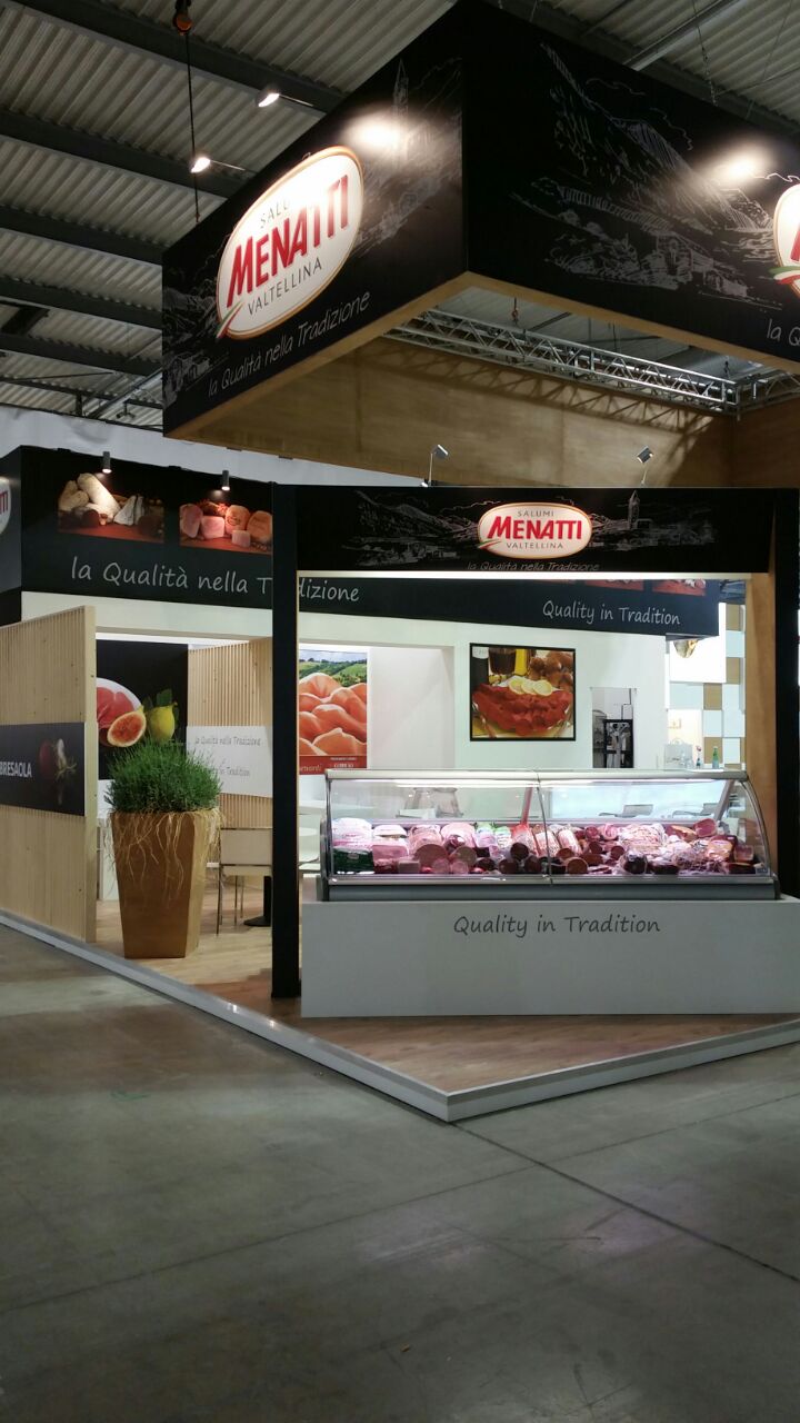 Stand Menatti a Tuttofood 2017: bresaola della Valtellina