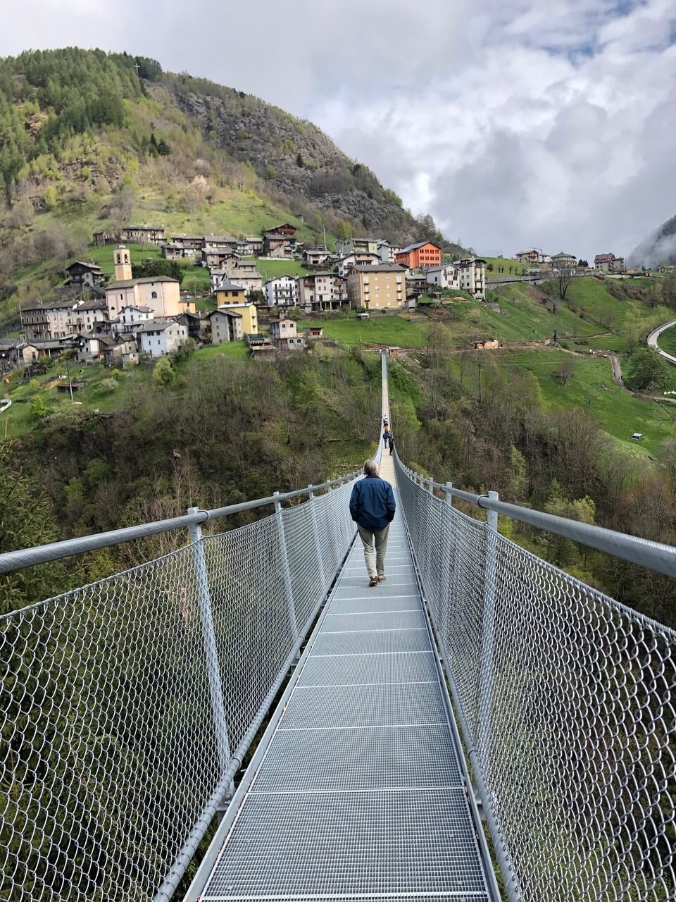 ponte nel cielo - ponte tibetano in Valtellina a Tartano