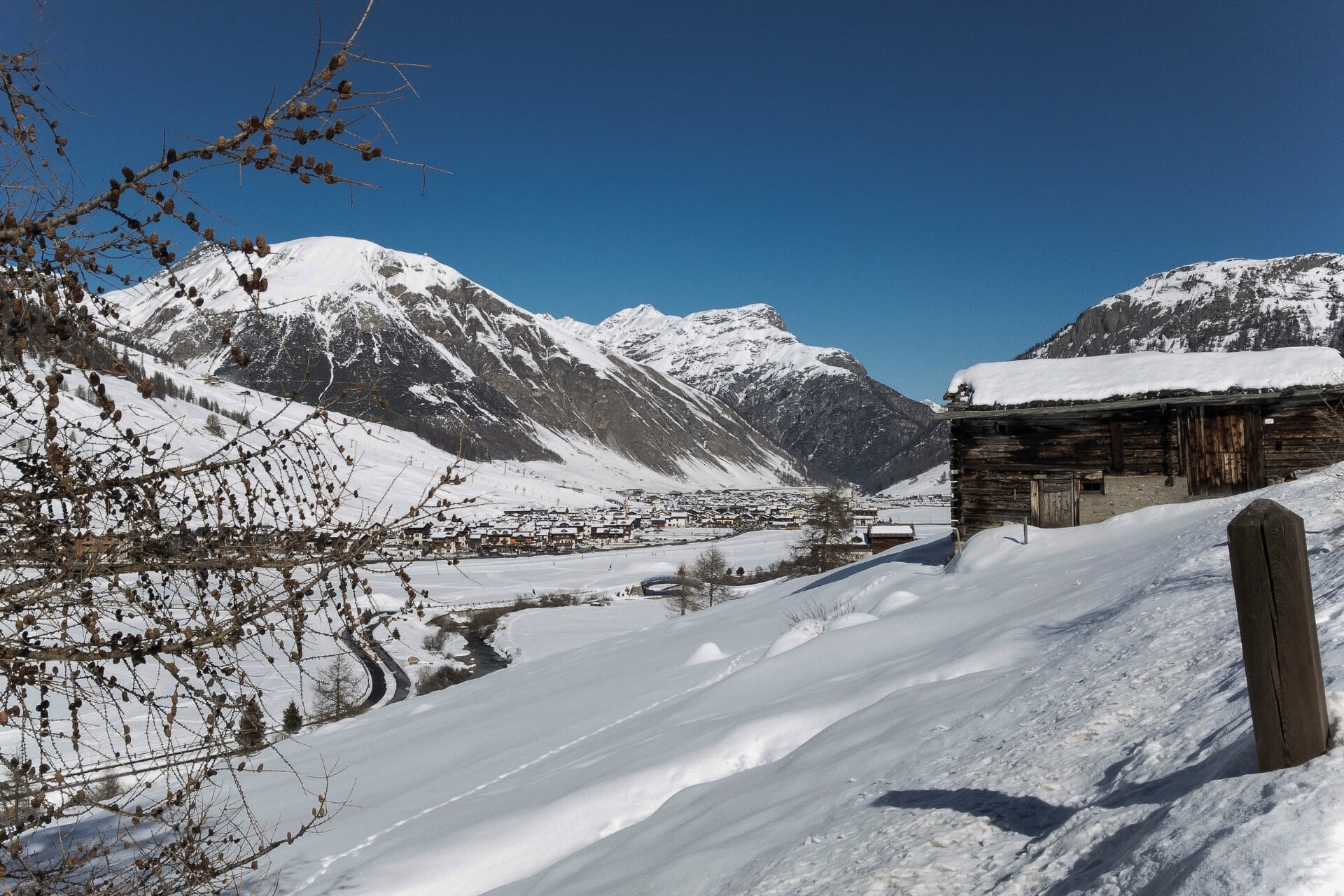 ciaspolata a Livigno in inverno, Valtellina