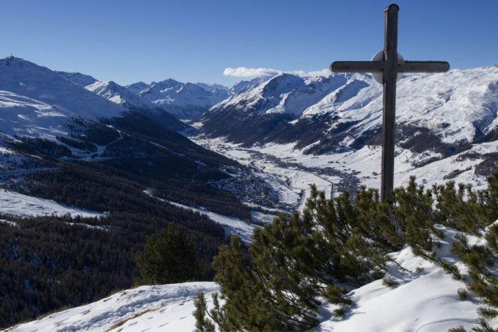 Ciaspolata alla croce dala Parè a Livigno in Valtellina