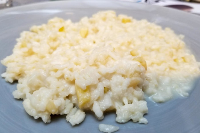 ricetta risotto valtellinese con bresaola IGP e mele della Valtellina