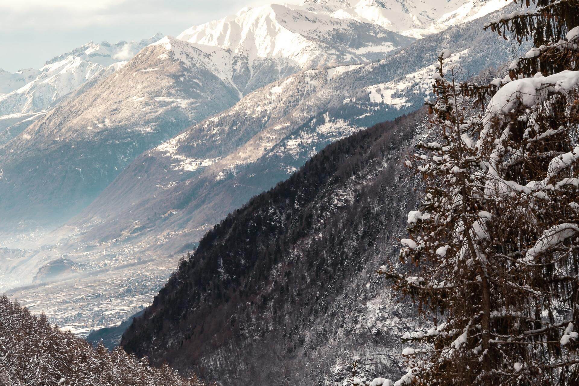 ciaspolata in Aprica in Valtellina