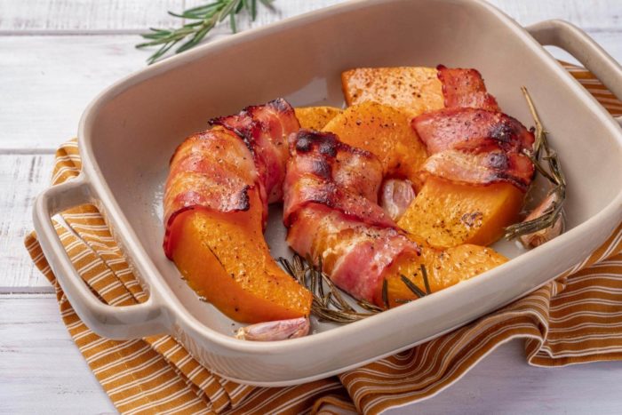 ricetta zucca al forno con pancetta Menatti