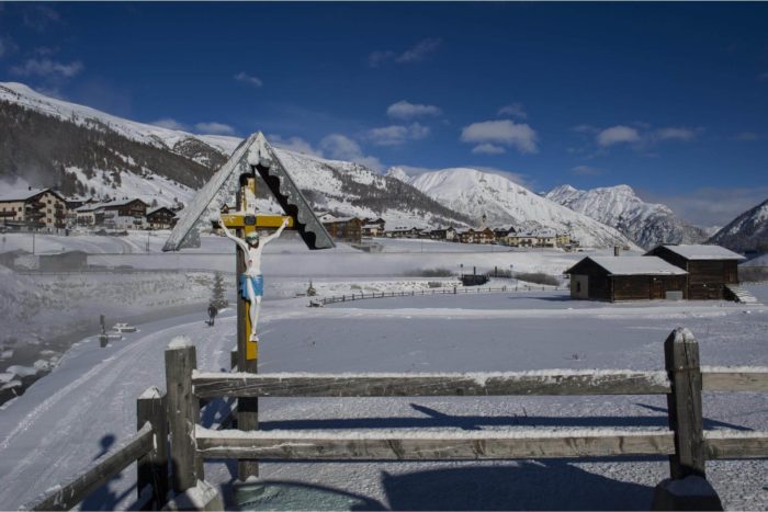 percorso ciaspole a Livigno