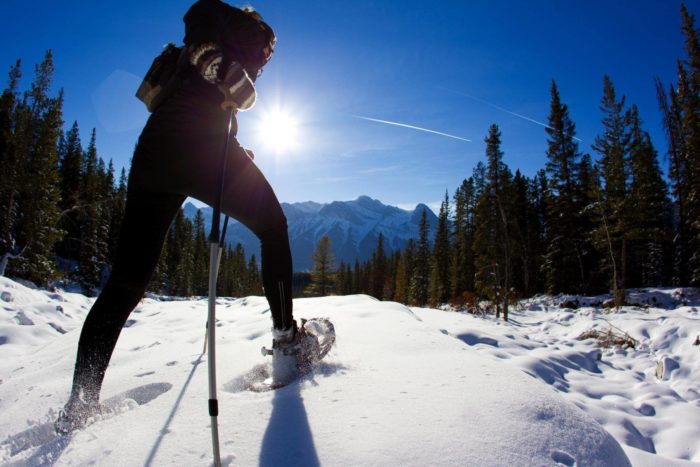 escursione invernale con le ciaspole in Valtellina