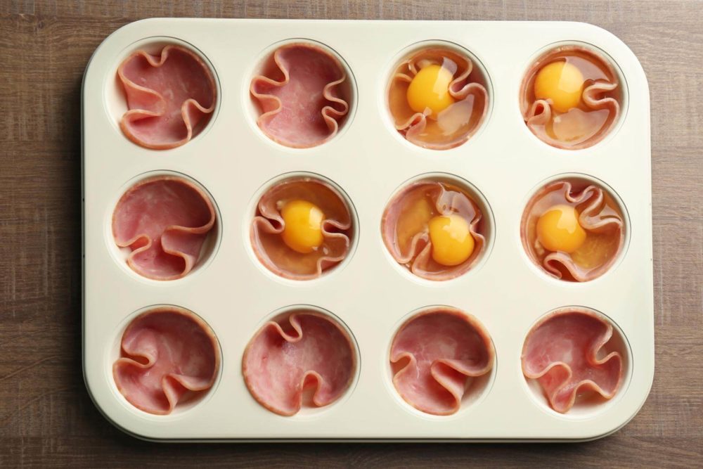 Cestini di Prosciutto Cotto Menatti con uova al forno Menatti