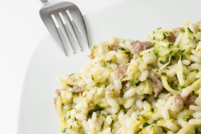 ricetta risotto alle zucchine con coppa Menatti