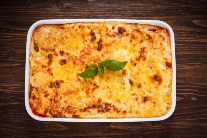 ricetta delle lasagne alla mortadella con pistacchi