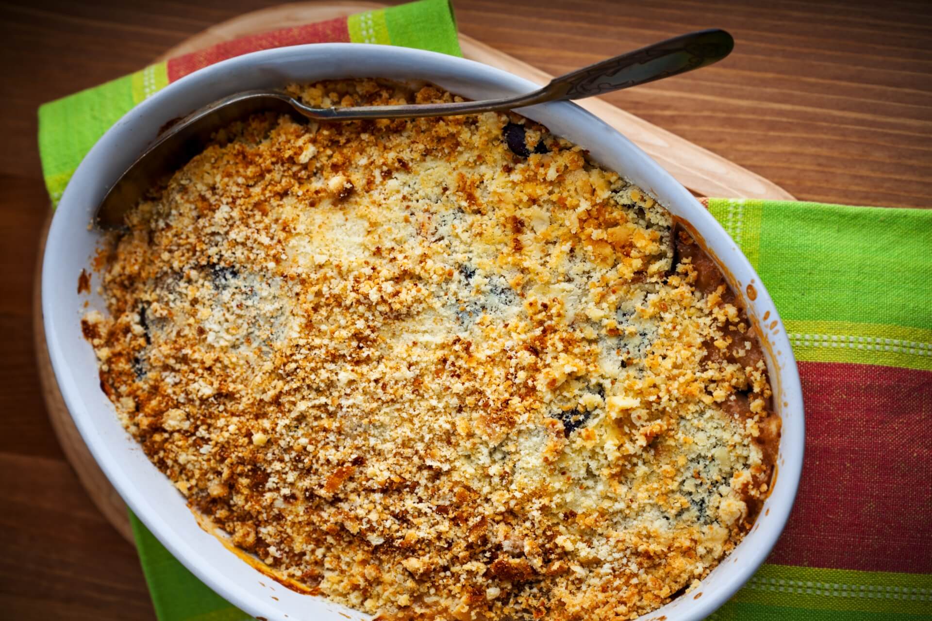 ricetta del crumble salato con finocchi e bresaola della valtellina punta d'anca Menatti