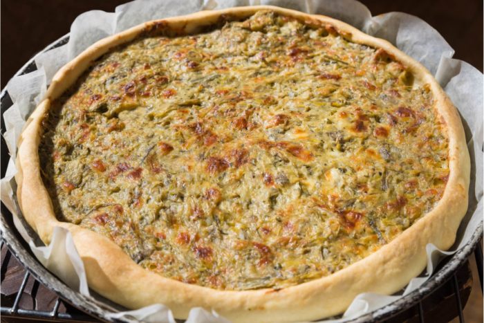 torta salata con zucchine, provola e salame: ricetta