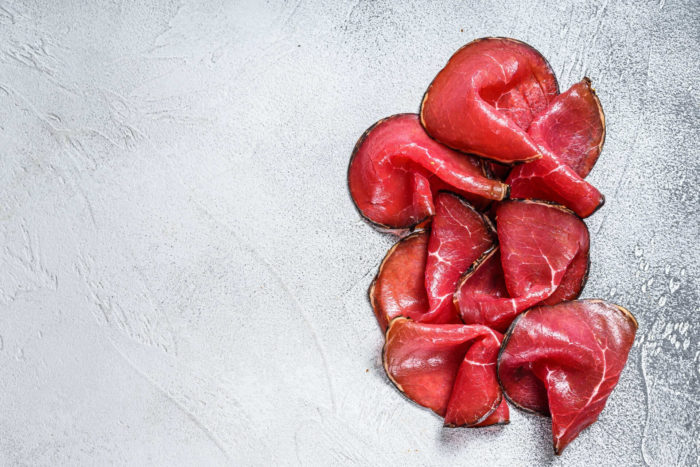 contenuto di ferro, potassio e altri minerali della bresaola