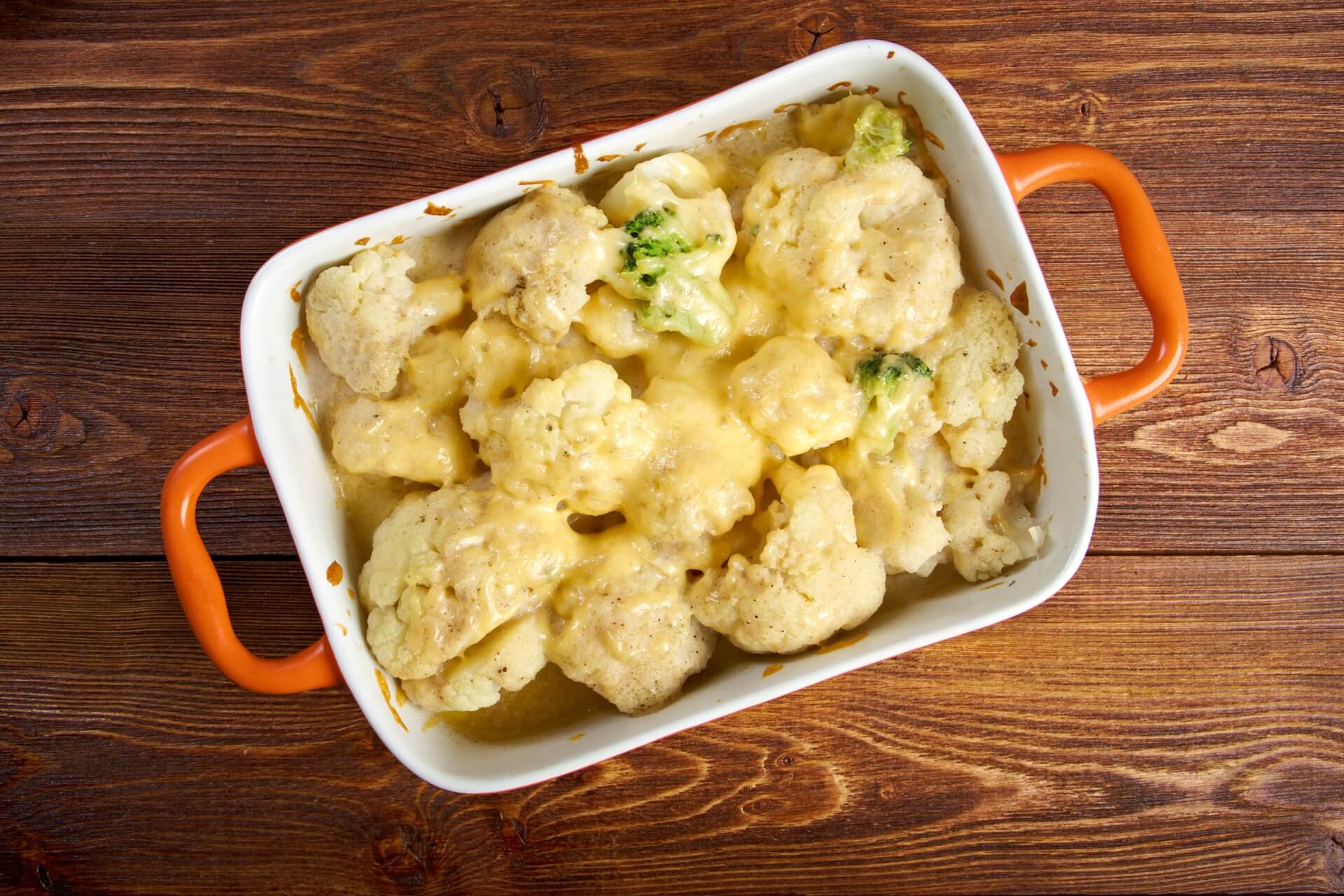 ricetta dei cavolfiori gratinati al forno con prosciutto cotto