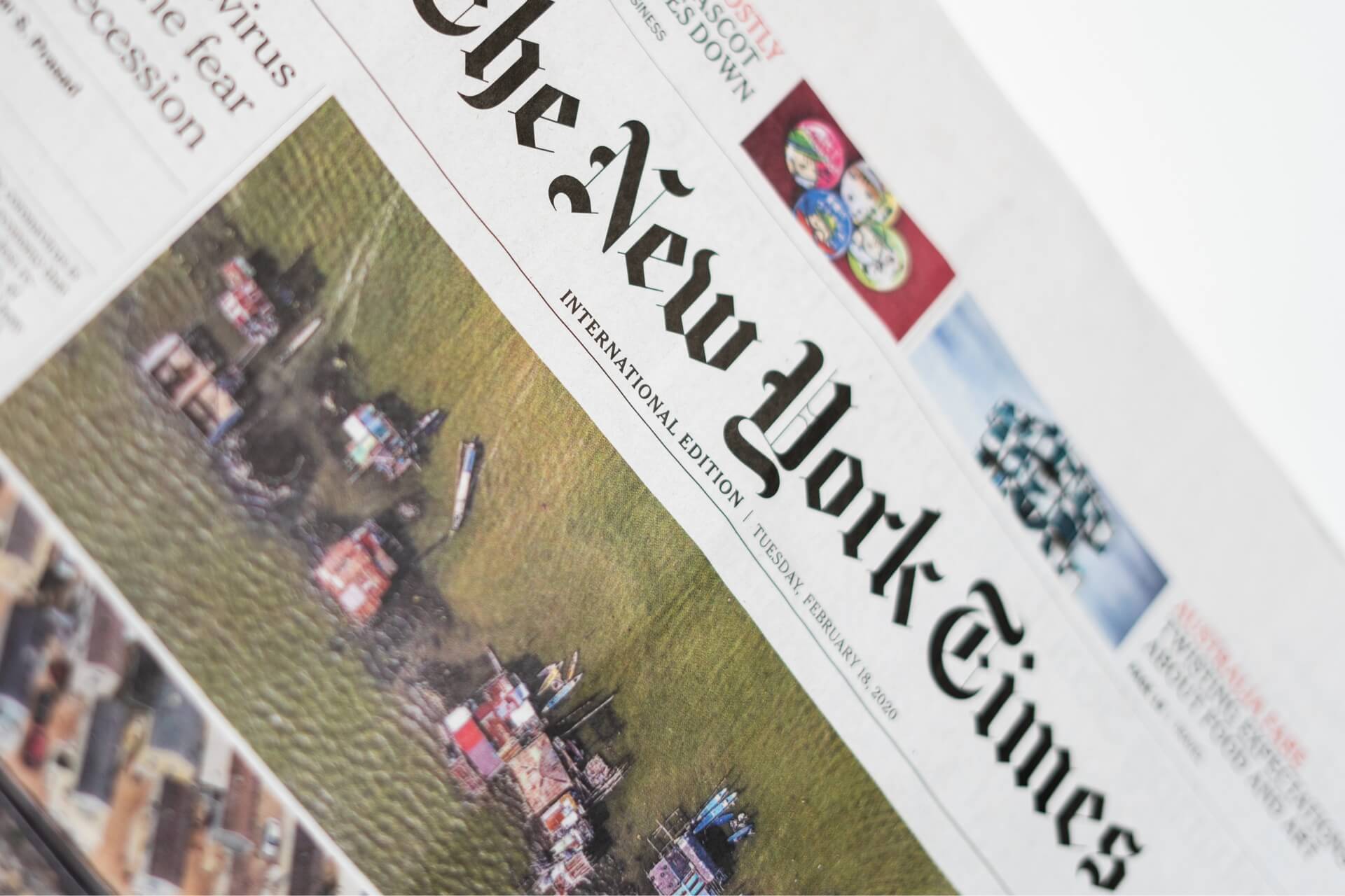 rassegna stampa New York Times con articolo sulla valtellina e sulla bresaola italiana