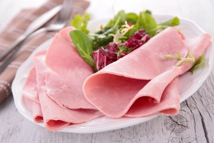 prosciutto cotto nell'alimentazione per la gastrite