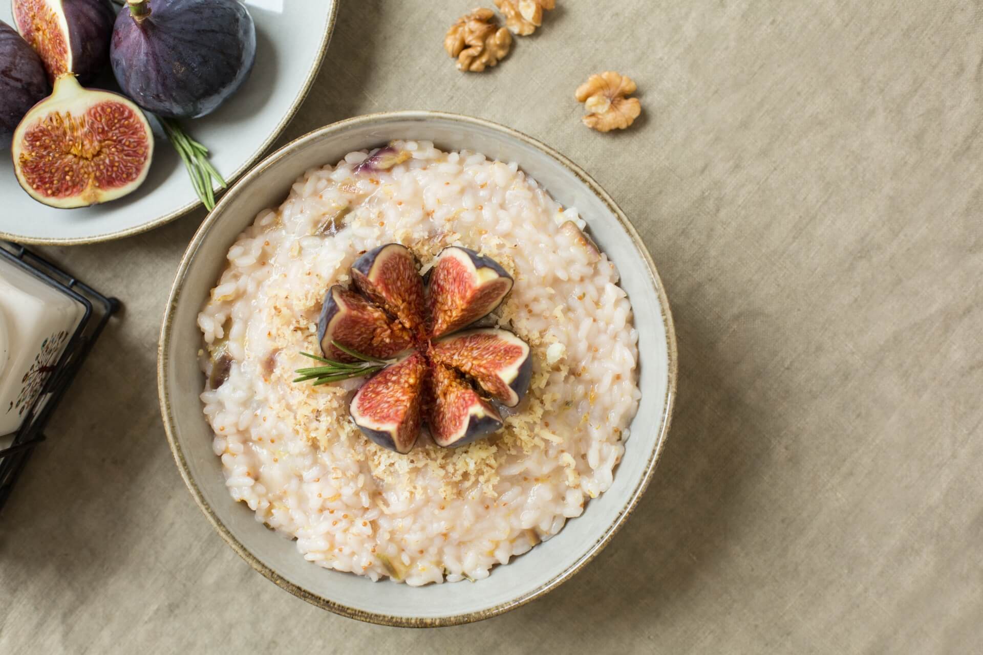 ricetta con il prosciutto crudo: risotto ai fichi con prosciutto